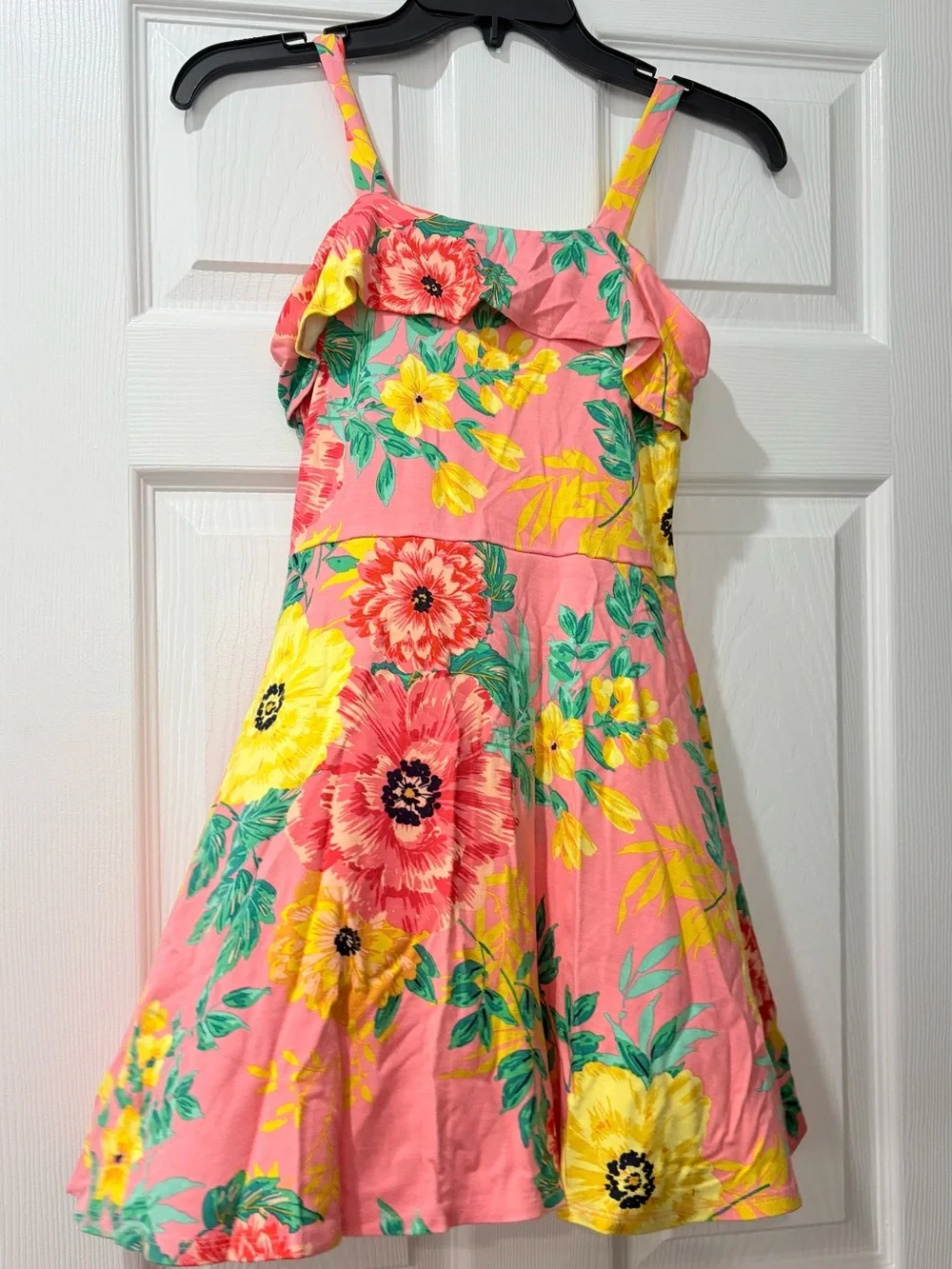Children’s place  Girls' Pink Floral Sundress L 10/12